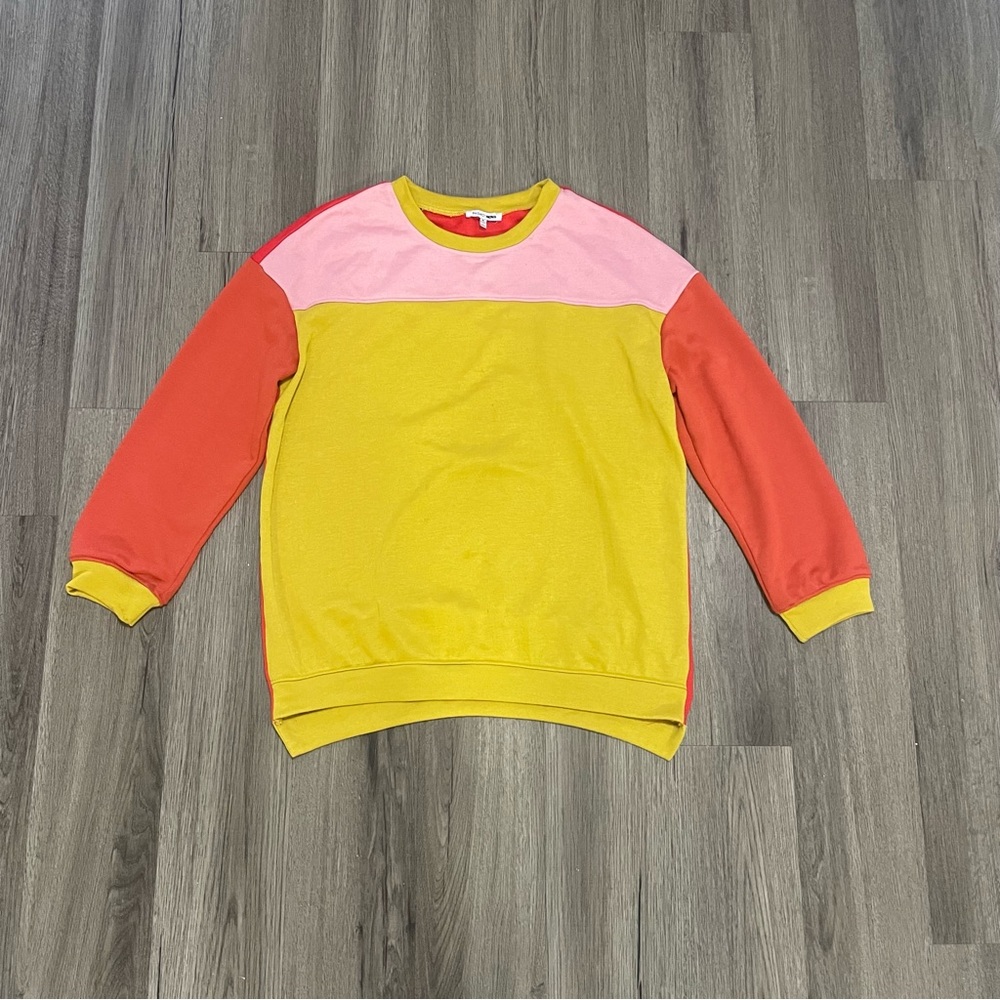 Color Block Pullover Sweatshirt